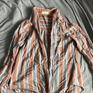 Thrifted striped flannel